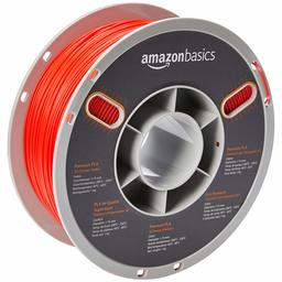 AmazonBasics Filament en PLA de qualité supérieure pour imprimante 3D, 1,75 mm, Rouge, bobine de 1 kg