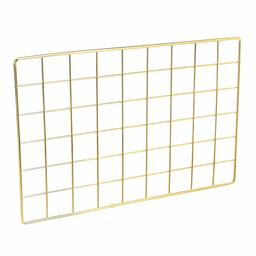 AmazonBasics Wall Wire Grid Panel, Gold (Renewed)