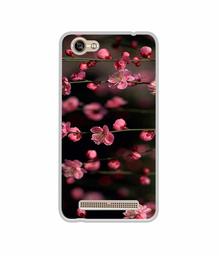 Amazon Brand - Solimo Designer Pink Flowers UV Printed Soft Back Case Mobile Cover for Lava A77