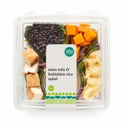 WHOLE FOODS MARKET Miso Tofu & Forbidden Rice Salad, 13.2 OZ