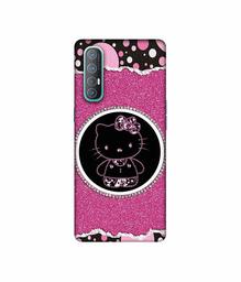 Amazon Brand - Solimo Designer Kitty with Glitter 3D Printed Hard Back Case Mobile Cover for Oppo Reno 3 Pro