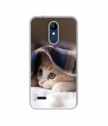 Amazon Brand - Solimo Designer Sleepy Kitten UV Printed Soft Back Case Mobile Cover for LG K9