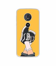 Amazon Brand - Solimo Designer Boy Shoes Pattern UV Printed Soft Back Case Mobile Cover for Motorola Moto G6 Play/Motorola Moto E5