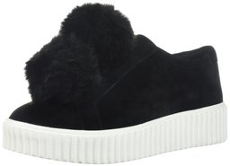 The Fix Women's Talon Slip-on Poms Fashion Sneaker, Black, 7 B US