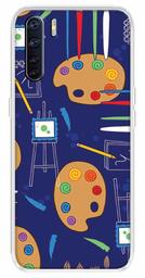 Amazon Brand - Solimo Designer Multicolor Painting Utensils Printed Soft Back Case Mobile Cover for Oppo F15