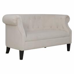 Amazon Brand – Ravenna Home Westcott Tufted Loveseat Sofa Couch, 60