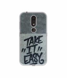 Amazon Brand - Solimo Designer Take It Easy UV Printed Soft Back Case Mobile Cover for Nokia 4.2