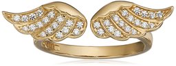 [Find] Amazon Collection Gold Plated Silver Swarovski Zirconia Use Wings Ring