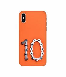 Amazon Brand - Solimo Designer Number Ten 3D Printed Hard Back Case Mobile Cover for Apple iPhone Xs Max