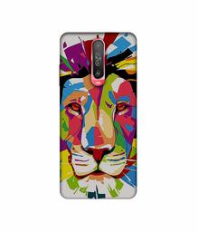 Amazon Brand - Solimo Designer Lion Multicolor Vector 3D Printed Hard Back Case Mobile Cover for Poco X2 / Mi Redmi K30