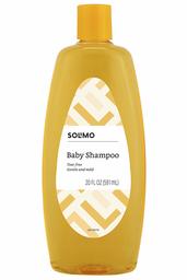 Amazon Brand - Solimo Tear-free Baby Shampoo, Paraben-free, 20 Fluid Ounce