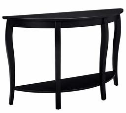 Amazon Brand – Ravenna Home Anne Marie Round Wood Shelf Storage Curved Leg Entry Console Table, 48