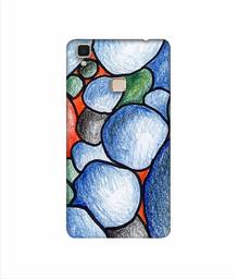 Amazon Brand - Solimo Designer Pebbles Drawing 3D Printed Hard Back Case Mobile Cover for Vivo V3 Max