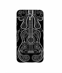 Amazon Brand - Solimo Designer White Gitar On Black 3D Printed Hard Back Case Mobile Cover for Lenovo ZUK Z1