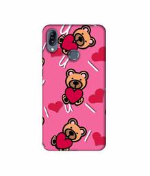 Amazon Brand - Solimo Designer Heart Holding Bear 3D Printed Hard Back Case Mobile Cover for Asus Zenfone Max (M2) ZB633KL