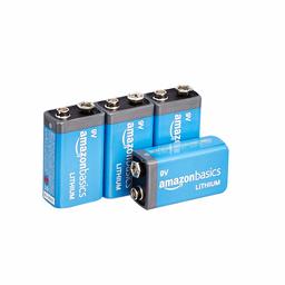 AmazonBasics 9 Volt Lithium Battery