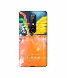 Amazon Brand - Solimo Designer Summer Juice 3D Printed Hard Back Case Mobile Cover for Nokia 6.1 Plus