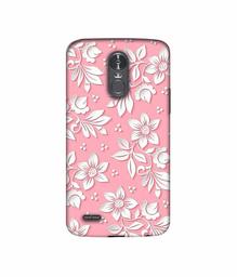 Amazon Brand - Solimo Designer White Flower Pattern 3D Printed Hard Back Case Mobile Cover for LG Stylus 3