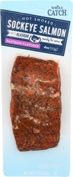 Whole Catch, Hot Smoked Sockeye Pastrami, 4 oz