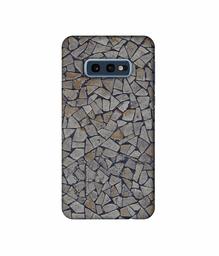 Amazon Brand - Solimo Designer Marble Pices 3D Printed Hard Back Case Mobile Cover for Samsung Galaxy S10e