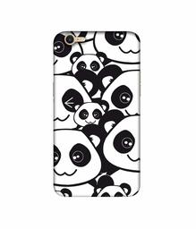 Amazon Brand - Solimo Designer Panda Texture 3D Printed Hard Back Case Mobile Cover for Oppo A57