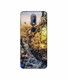 Amazon Brand - Solimo Designer Water Drop Reflection 3D Printed Hard Back Case Mobile Cover for Nokia 7.1