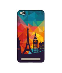 Amazon Brand - Solimo Designer Colored Paris UV Printed Soft Back Case Mobile Cover for Mi Redmi 5A