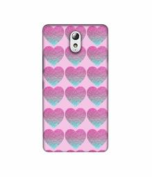 Amazon Brand - Solimo Designer Sparkle Heart Texture 3D Printed Hard Back Case Mobile Cover for Lenovo Vibe P1M