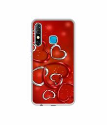 Amazon Brand - Solimo Designer Hearts UV Printed Soft Back Case Mobile Cover for Infinix Hot 8