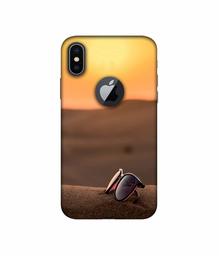 Amazon Brand - Solimo Designer Desert Photography 3D Printed Hard Back Case Mobile Cover for Apple iPhone X (Logo Cut)