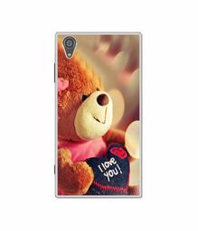 Amazon Brand - Solimo Designer Teddy Bear UV Printed Soft Back Case Mobile Cover for Sony Xperia XA1 Plus