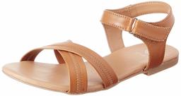 Amazon Brand - Symbol Women's Tan Fashion Sandals-7 UK (40 EU) (10 US) (SYM-WS-009)