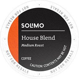 Amazon Brand - 100 Ct. Solimo Medium Roast Coffee Pods, House Blend, Compatible with Keurig 2.0 K-Cup Brewers