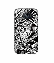 Amazon Brand - Solimo Designer Random Pattern 3D Printed Hard Back Case Mobile Cover for Samsung Galaxy S7 Edge