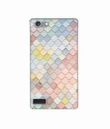 Amazon Brand - Solimo Designer Small Squre Texture 3D Printed Hard Back Case Mobile Cover for Oppo Neo 7