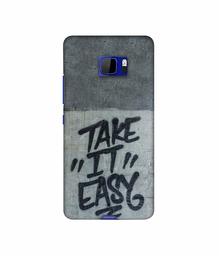 Amazon Brand - Solimo Designer Take It Easy 3D Printed Hard Back Case Mobile Cover for HTC U Ultra