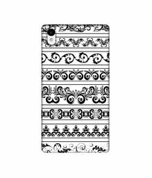 Amazon Brand - Solimo Designer Black Multi Patterns 3D Printed Hard Back Case Mobile Cover for Sony Xperia Z2