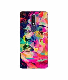 Amazon Brand - Solimo Designer Multicolor Lady Vector 3D Printed Hard Back Case Mobile Cover for Nokia 3.1 Plus