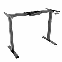 UMI Essentials Height Adjustable Electric Standing Desk Frame Two-Stage Onlywith Touch screen Automatic Memory Smart Keyboard (Black)