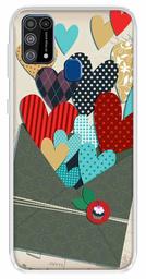 Amazon Brand - Solimo Designer Multicolor Love Letter Design Printed Soft Back Case Mobile Cover for Samsung Galaxy M31