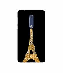 Amazon Brand - Solimo Designer Golden Pairs 3D Printed Hard Back Case Mobile Cover for Nokia 5