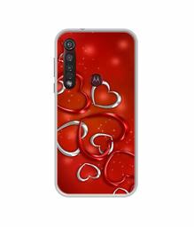 Amazon Brand - Solimo Designer Hearts UV Printed Soft Back Case Mobile Cover for Motorola Moto G8 Plus