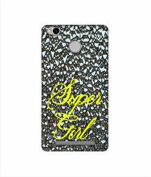 Amazon Brand - Solimo Designer Super Girl On Foil 3D Printed Hard Back Case Mobile Cover for Xiaomi Redmi 3S Prime