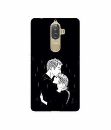 Amazon Brand - Solimo Designer Couples Standing in Rain UV Printed Soft Back Case Mobile Cover for Lenovo K8 Plus