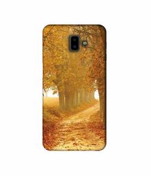 Amazon Brand - Solimo Designer Autumn Scene 3D Printed Hard Back Case Mobile Cover for Samsung Galaxy J6 Plus