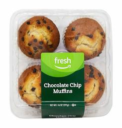 Fresh Brand – Chocolate Chip Muffins, 14 oz (4 ct) FROZEN