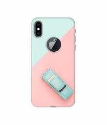 Amazon Brand - Solimo Designer Toy Car 3D Printed Hard Back Case Mobile Cover for Apple iPhone Xs Max (Logo Cut)