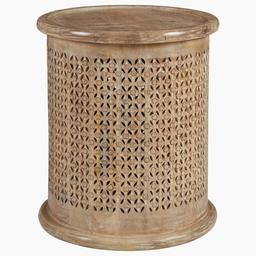 Stone & Beam Commodore Casual Wood Side End Table, 17