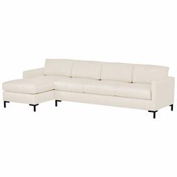 Amazon Brand – Rivet Edgewest Low Back Modern Left Sofa Chaise Sectional, 115