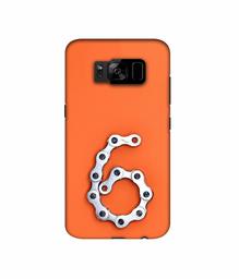 Amazon Brand - Solimo Designer Number Six 3D Printed Hard Back Case Mobile Cover for Samsung Galaxy S8 Plus